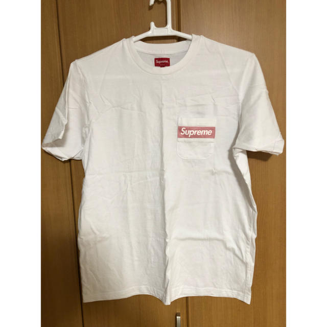 supreme mesh stripe pocket teeTシャツ/カットソー(半袖/袖なし)