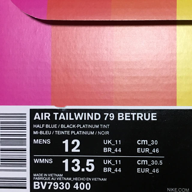 NIKE(ナイキ)のNIKE AIR TAILWIND 79 BETRUE 激レアサイズ 30cm メンズの靴/シューズ(スニーカー)の商品写真