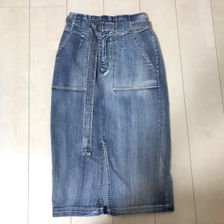 ダブルクローゼット(w closet)のデニムスカート(ひざ丈スカート)