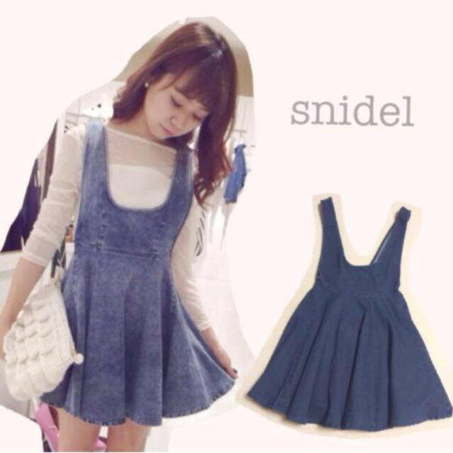 SNIDEL(スナイデル)のsnidel♡デニムフレアーワンピース レディースのワンピース(ミニワンピース)の商品写真