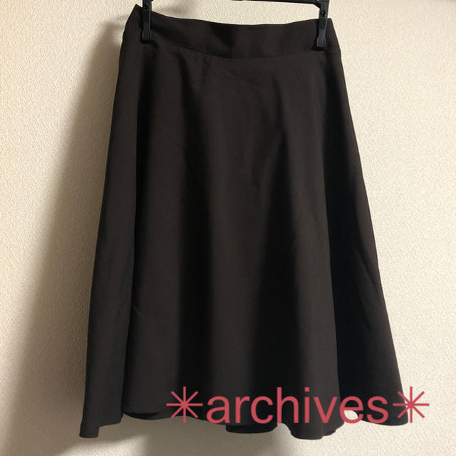 archives(アルシーヴ)のarchives フレアスカート レディースのスカート(ひざ丈スカート)の商品写真