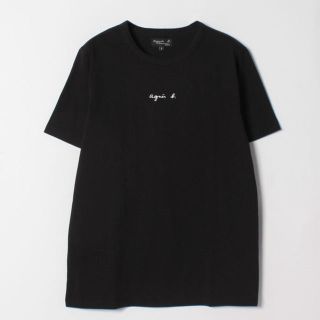 アニエスベー(agnes b.)の新品タグ付き アニエスベー ちびロゴ Tシャツ 黒 2(Tシャツ/カットソー(半袖/袖なし))