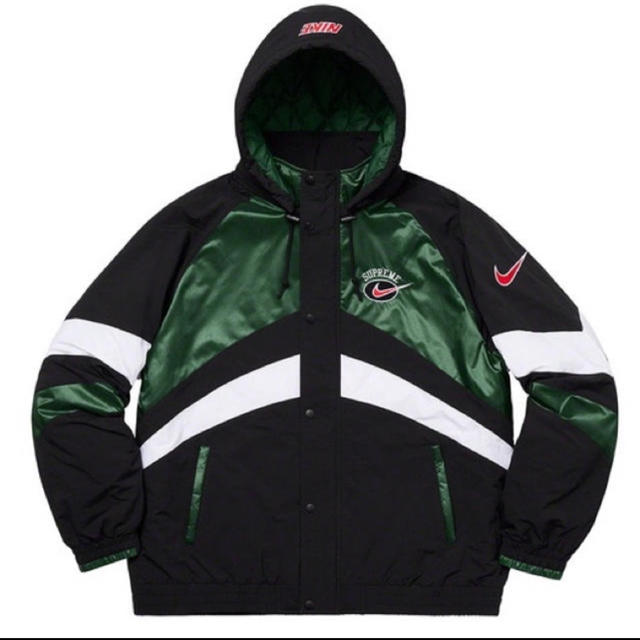 M Supreme Nike Hooded Sport Jacket green