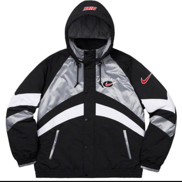 L Supreme Nike HoodedSport Jacket silver