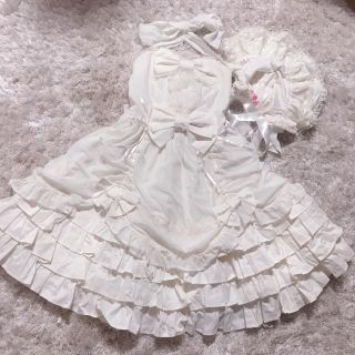 アンジェリックプリティー(Angelic Pretty)の2点 セット アンジェリックプリティ  ワンピース ボンネット ロリータ ＯＰ(ひざ丈ワンピース)