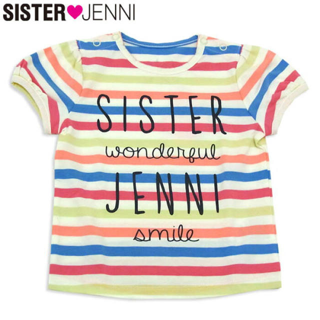 JENNI(ジェニィ)のJENNI ボーダー Ｔシャツ90cm キッズ/ベビー/マタニティのキッズ服女の子用(90cm~)(Tシャツ/カットソー)の商品写真