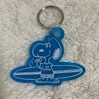 スヌーピー(SNOOPY)のハワイ ハレイワ限定 スヌーピーキーホルダー 青新品 HALEIWA TOWN(キーホルダー)