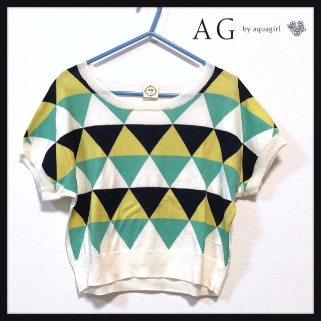 AG by aquagirl(エージーバイアクアガール)の●AG by aquagirl● 半袖ニット Ｍ レディースのトップス(ニット/セーター)の商品写真