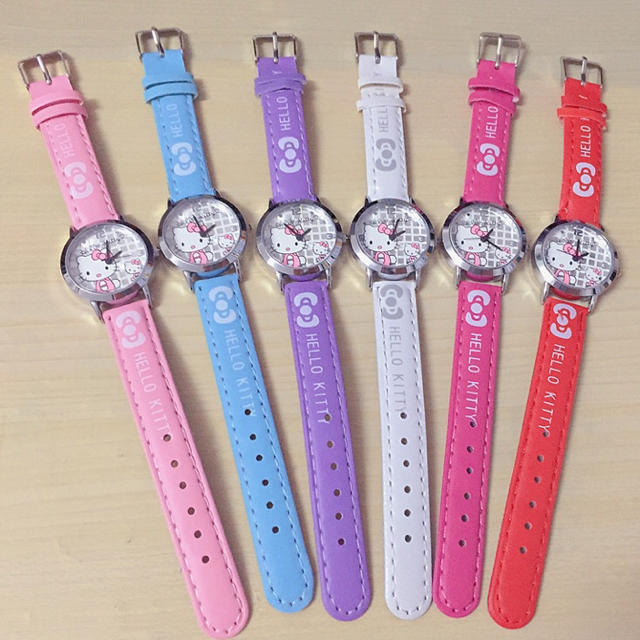 ☆キティーちゃん☆  キッズ腕時計 ホワイト 即購入OK キッズ/ベビー/マタニティのこども用ファッション小物(腕時計)の商品写真