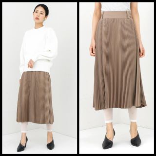 ハイク(HYKE)の19ss HYKE  PLEATED SKIRT/新品未使用タグ有(ロングスカート)