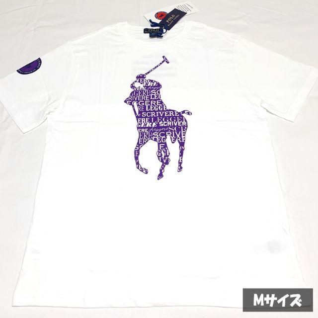 POLO RALPH LAUREN(ポロラルフローレン)の大人も着られる！ラルフローレン ビッグポニー 限定Tシャツ イタリア語 Mサイズ キッズ/ベビー/マタニティのキッズ服男の子用(90cm~)(Tシャツ/カットソー)の商品写真