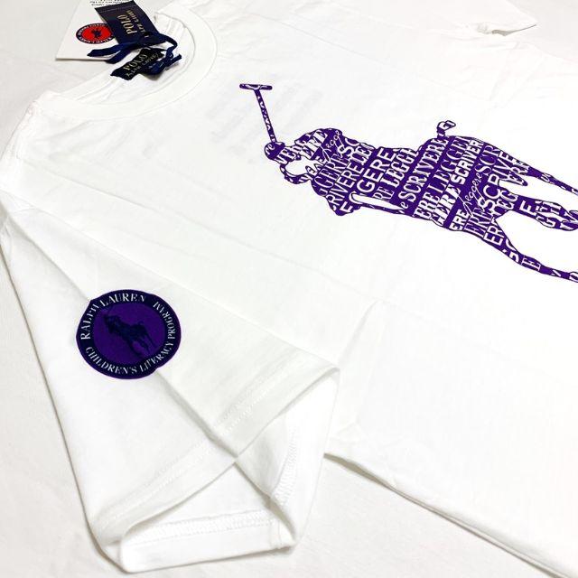 POLO RALPH LAUREN(ポロラルフローレン)の大人も着られる！ラルフローレン ビッグポニー 限定Tシャツ イタリア語 Mサイズ キッズ/ベビー/マタニティのキッズ服男の子用(90cm~)(Tシャツ/カットソー)の商品写真