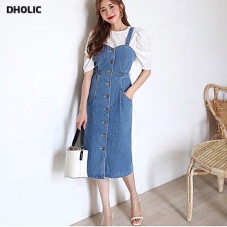 ディーホリック(dholic)の♡様専用 デニムサロペット ワンピ(サロペット/オーバーオール)