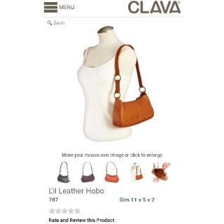 ホーボー(hobo)の【CLAVA】 L'il Leather Hobo 本革ショルダーバッグ(ショルダーバッグ)