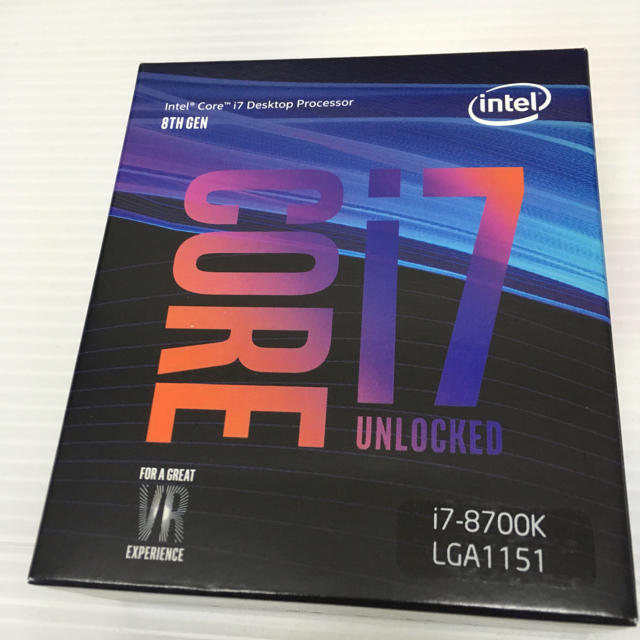 Intel CPU Core i7 8700K BOX新品未開封スマホ/家電/カメラ