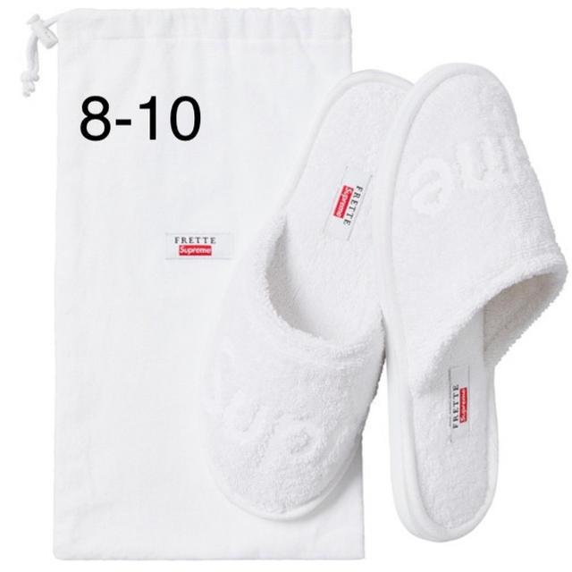 Supreme(シュプリーム)のSupreme Frette Slippers スリッパ ホワイト 8-10  インテリア/住まい/日用品のインテリア小物(スリッパ/ルームシューズ)の商品写真