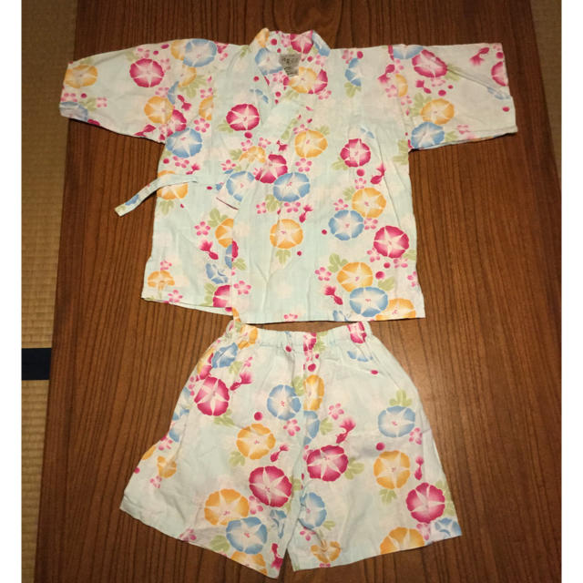 甚平110 キッズ/ベビー/マタニティのキッズ服女の子用(90cm~)(甚平/浴衣)の商品写真