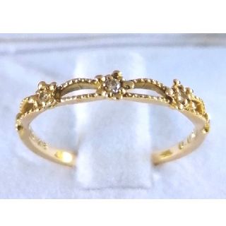 スタージュエリー(STAR JEWELRY)のぽにょこ様取り置き☆スタージュエリー　K18 ダイアリング　7号(リング(指輪))