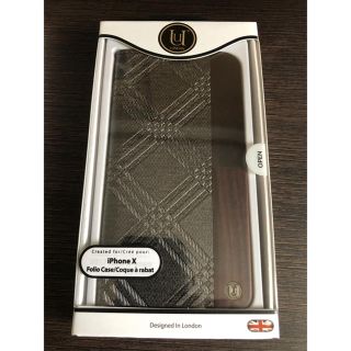 【セール】Trinity Emboss Folio Hard Shell　グレー(iPhoneケース)