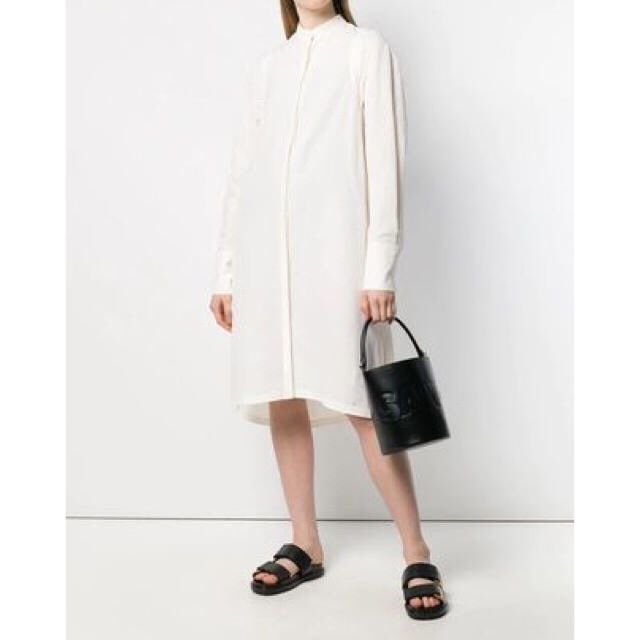 ジルサンダー JIL SANDER ショルダーバッグ
 レザー バケツバッグ ブラック