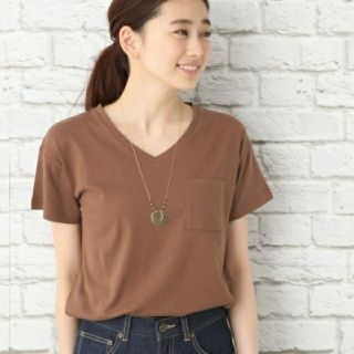 レプシィム(LEPSIM)のLEPSIM
レプシィム　ポケット付きVネックTシャツ(Tシャツ(半袖/袖なし))