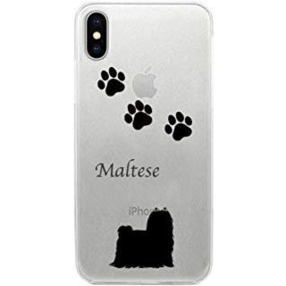 iPhone X ソフトケース マルチーズ 888-71532