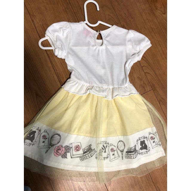 Disney(ディズニー)の美女と野獣 プリンセス ベル キッズ ワンピース 110cm キッズ/ベビー/マタニティのキッズ服女の子用(90cm~)(ワンピース)の商品写真