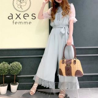 アクシーズファム(axes femme)の期間限定値下げ❮新品未使用♪❯axes femme フリルデザインコンビネゾン♪(その他)