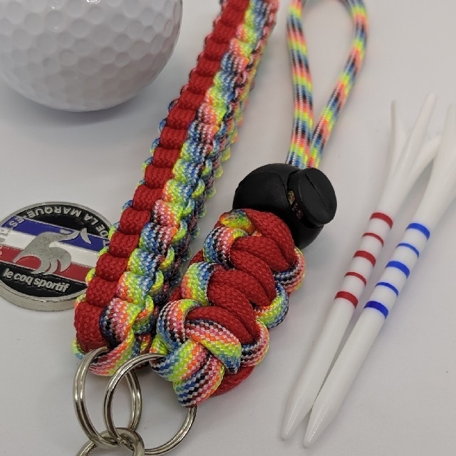 Callaway Golf(キャロウェイゴルフ)のゴルフ ティホルダー グローブホルダー レインボー＆レッド スポーツ/アウトドアのゴルフ(その他)の商品写真