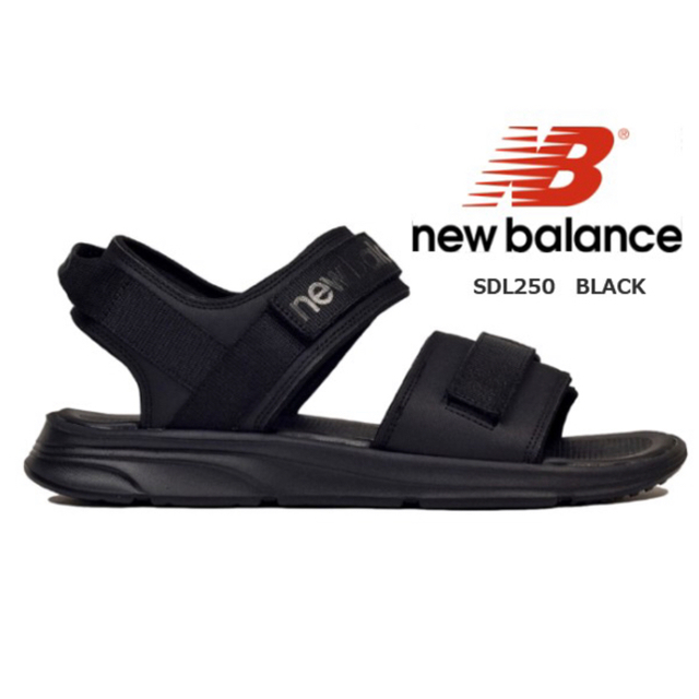 New Balance - ニューバランス メンズサンダル 黒 26cmの通販 by ピーチ｜ニューバランスならラクマ