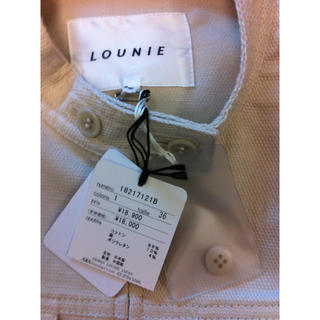 ルーニィ(LOUNIE)の新品LOUNIE半袖ジャケット36(ノーカラージャケット)