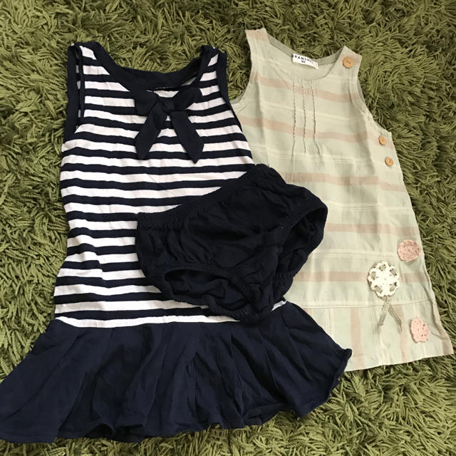 babyGAP(ベビーギャップ)の90cm 女の子夏服セット4点 キッズ/ベビー/マタニティのキッズ服女の子用(90cm~)(その他)の商品写真