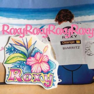 ロキシー(Roxy)のROXYロキシーUS限定型抜きデザインステッカーtropicalラスト1(サーフィン)