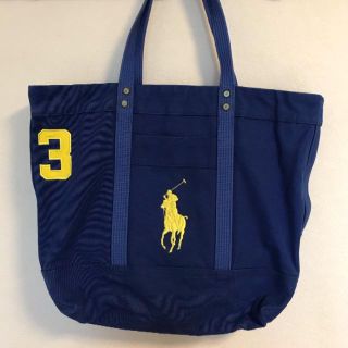 ポロラルフローレン(POLO RALPH LAUREN)の【送料込】ポロラルフローレン  トートバッグ  マザーズバック  ブルー 青(トートバッグ)