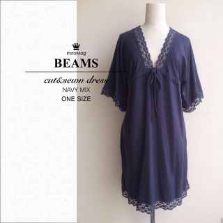 ビームス(BEAMS)のBEAMS 美品カットソー素材ワンピ❤︎(ミニワンピース)