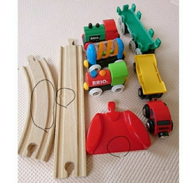 BRIO(ブリオ)のブリオBRIO レールウェイマイファースト ビギナーセット キッズ/ベビー/マタニティのおもちゃ(電車のおもちゃ/車)の商品写真