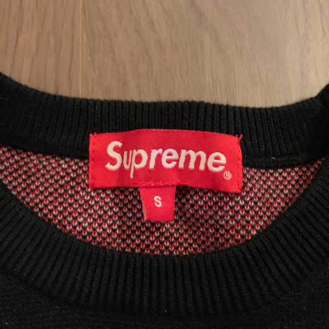 Supreme(シュプリーム)のSupremeシュプリームニットサイズS美中古黒セーター メンズのトップス(ニット/セーター)の商品写真