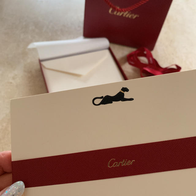 Cartier(カルティエ)のAki 様専用貴重‼️カルティエ  カード&封筒セット ハンドメイドの文具/ステーショナリー(カード/レター/ラッピング)の商品写真