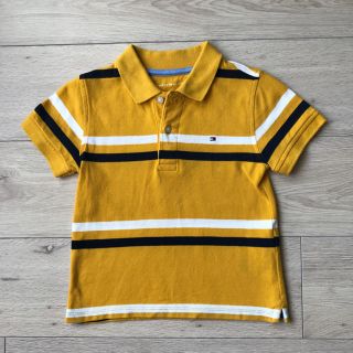 トミーヒルフィガー(TOMMY HILFIGER)のトミーフィルフィガー キッズ ポロシャツ Tシャツ イエロー ４T 110cm(Tシャツ/カットソー)