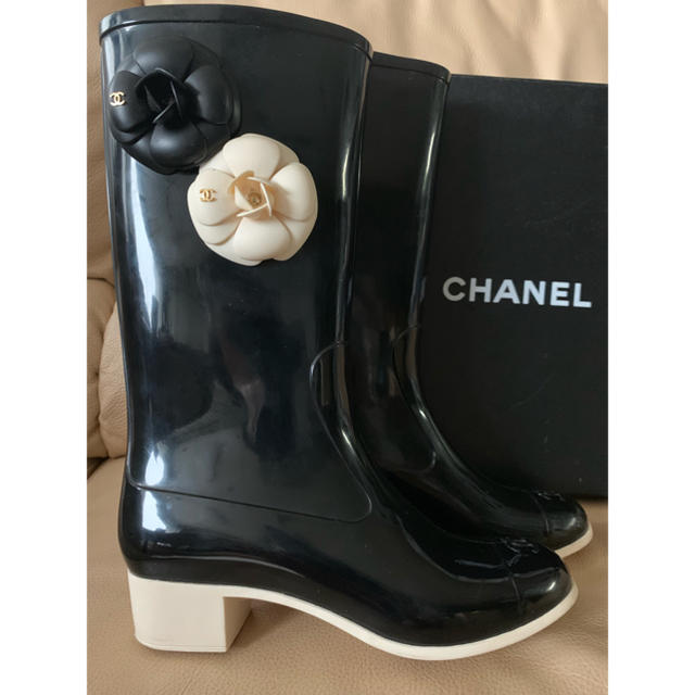 CHANEL レインブーツ 38