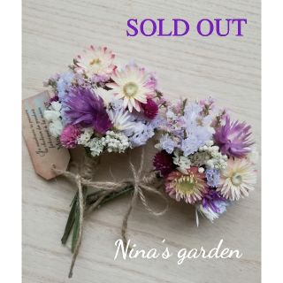 ドライフラワー*°♡Flower Gardenミニスワッグ2点セット(ドライフラワー)