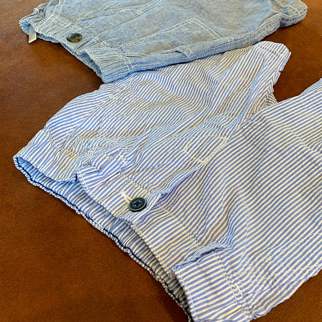 H&M(エイチアンドエム)の未着用✿ハーフパンツ2枚セット 80 キッズ/ベビー/マタニティのベビー服(~85cm)(パンツ)の商品写真