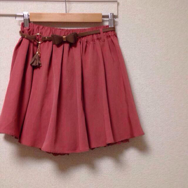PAGEBOY(ページボーイ)のページボーイ フレアスカート ピンク レディースのスカート(ミニスカート)の商品写真