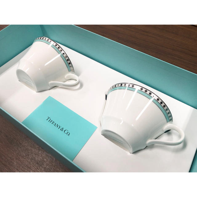 新品未使用/Tiffany&Co./カップ&ソーサー2脚セット - グラス/カップ