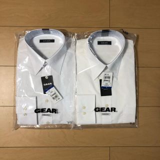 アオキ(AOKI)の新品 ☆ GEAR 白無地 メンズ ワイシャツ セット (シャツ)