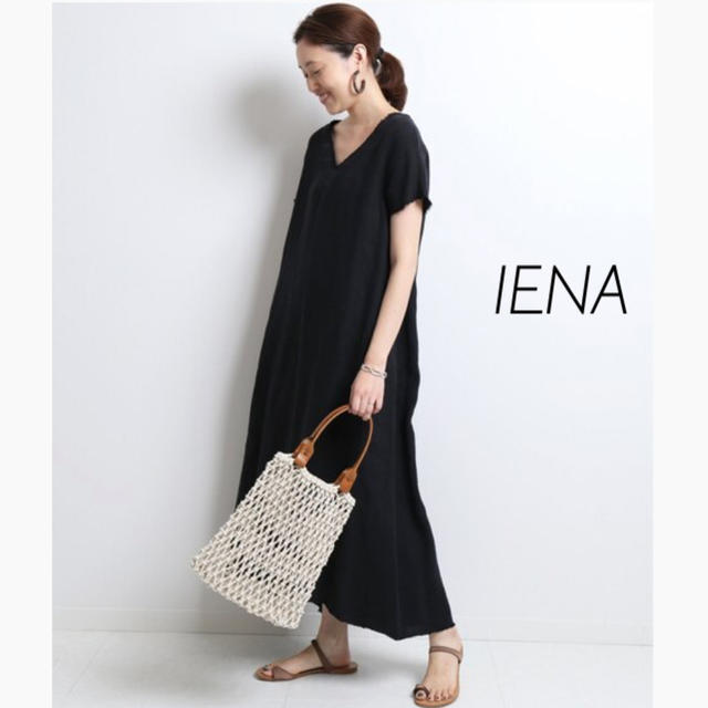 正式的 IENA - タグ付き新品⭐️19SS／IENA／イエナ リネンカットオフロングワンピース ロングワンピース/マキシワンピース