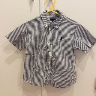 ラルフローレン(Ralph Lauren)の美品 ラルフローレン 半袖シャツ ストライプ 100cm(ブラウス)