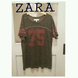 ザラ(ZARA)のZARA♡袖ﾗｲﾝﾅﾝﾊﾞｰT♡(Tシャツ(半袖/袖なし))