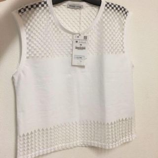 ザラ(ZARA)のZARA ノースリーブ M(カットソー(半袖/袖なし))