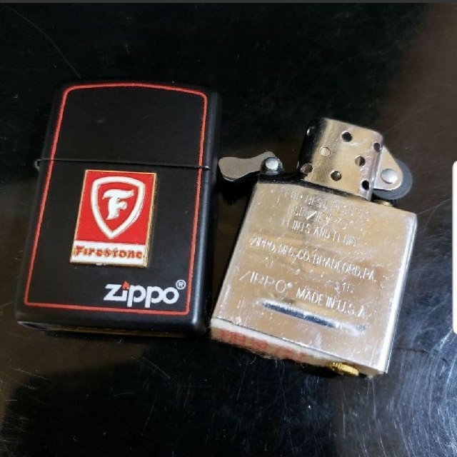 ZIPPO(ジッポー)の箱無し未使用品♥15J’ZIPPOブラックマット♥FIRESTONE♥送料無料♥ メンズのファッション小物(タバコグッズ)の商品写真